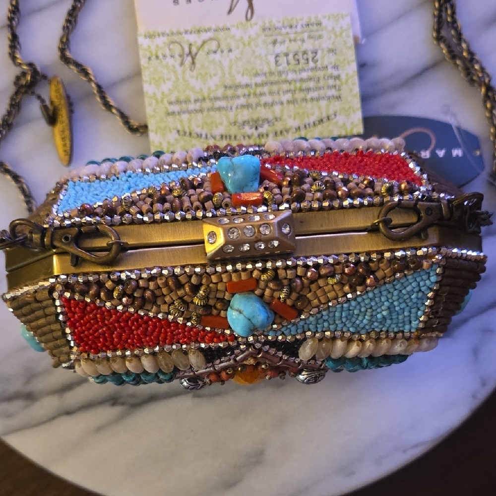 Mary Frances Multicolor Beaded Clutch - Picture 2 of 16